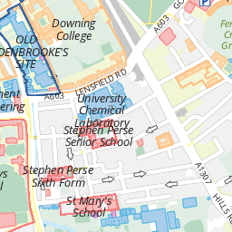 Cambridge Botanical Gardens Map Cambridge University Botanic Garden: Map Of The University Of Cambridge