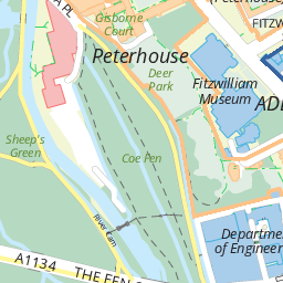 Pembroke College Cambridge Map Pembroke College: Map Of The University Of Cambridge