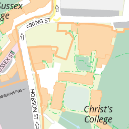 Emmanuel College Cambridge Map Emmanuel College: Map Of The University Of Cambridge