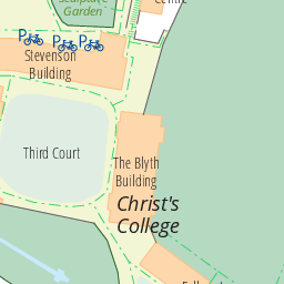 Christs College Cambridge Map Christ's College Library: Map Of The University Of Cambridge